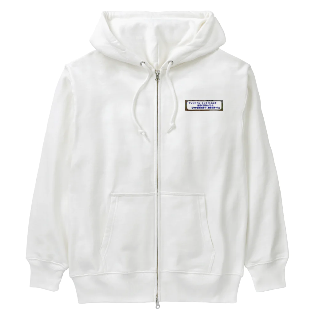 daiwa0830のベーシックインカムで鬱病が減っていく Heavyweight Zip Hoodie