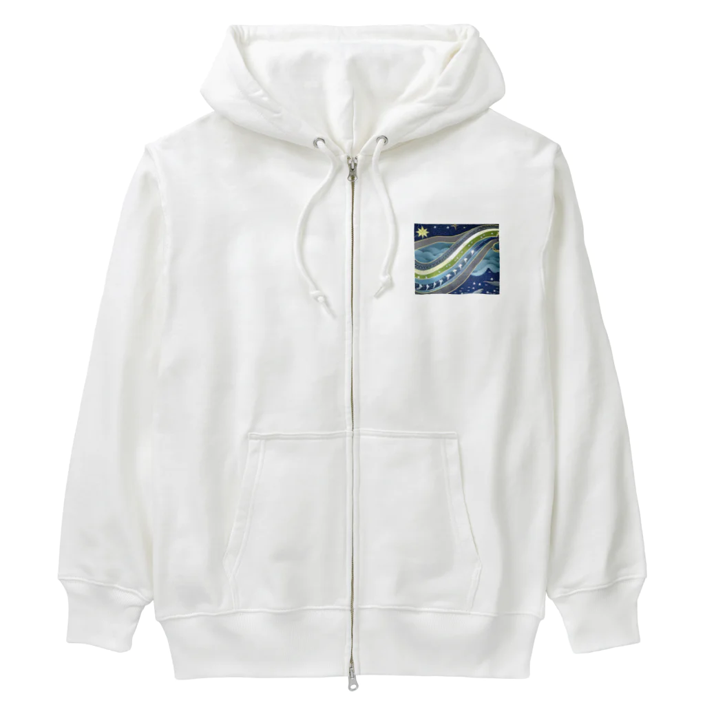 the blue seasonのウミヘビ座 Heavyweight Zip Hoodie