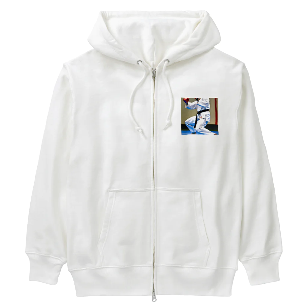 yoshito12345の空手大好きイラストグッズ Heavyweight Zip Hoodie