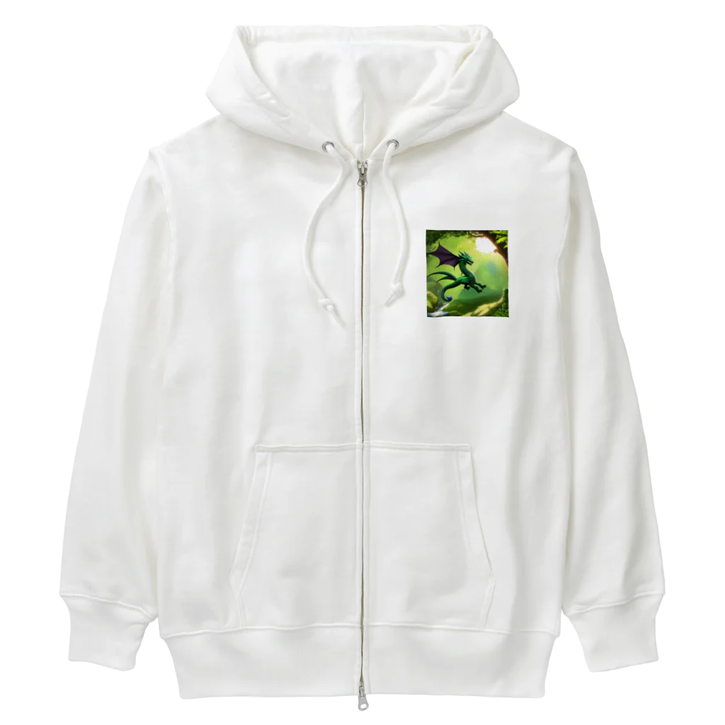 Wakuryuの八恩　森の守り神　愛龍　 Heavyweight Zip Hoodie