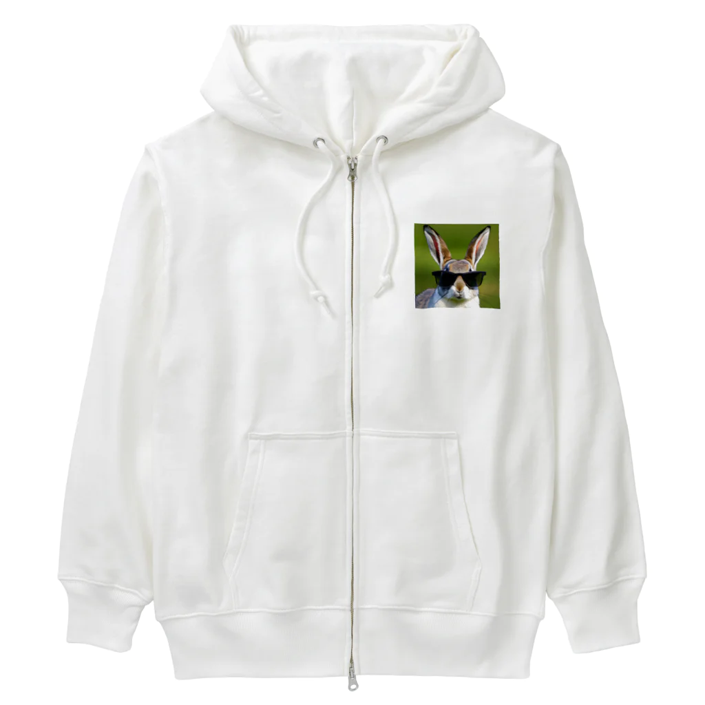 chi___cのカワカッコいい　うさぎ Heavyweight Zip Hoodie