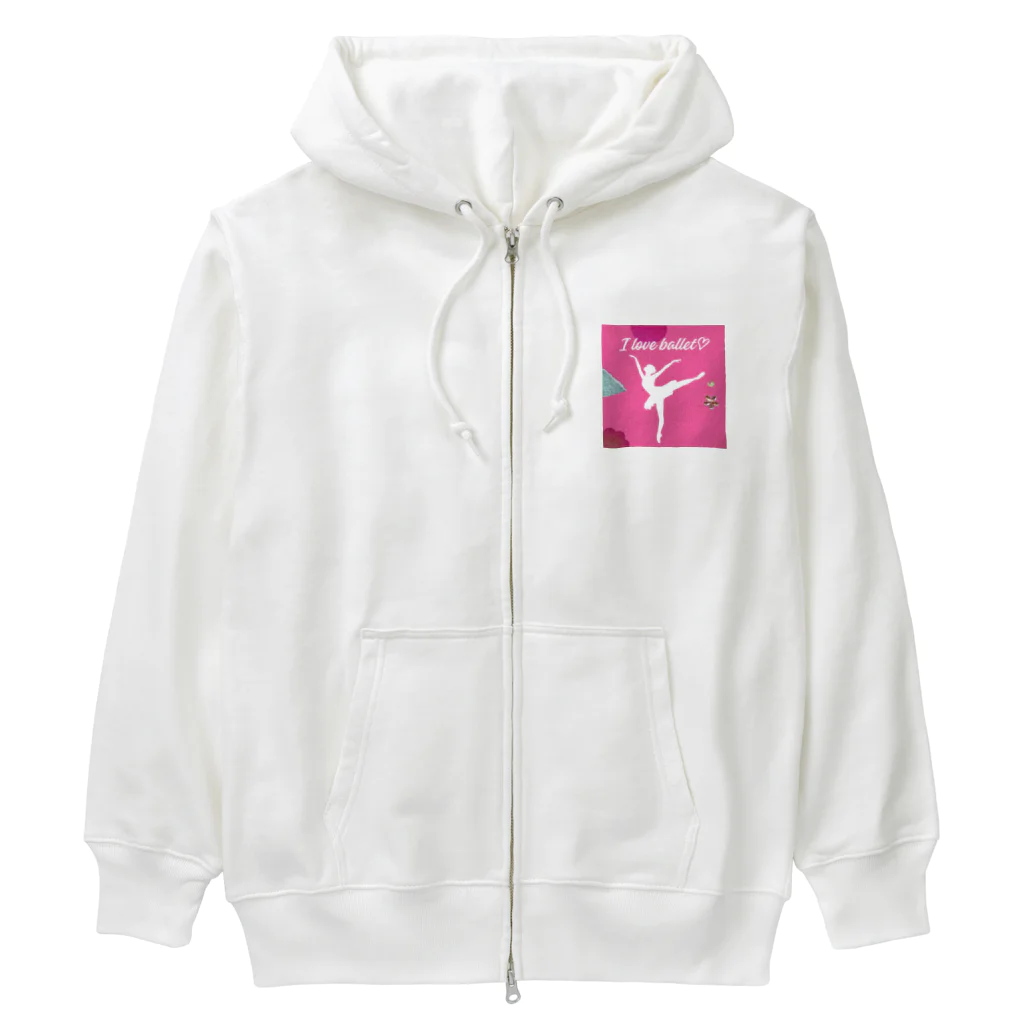 nozomi-mama-shop♪のI love balletグッズ🩰 Heavyweight Zip Hoodie