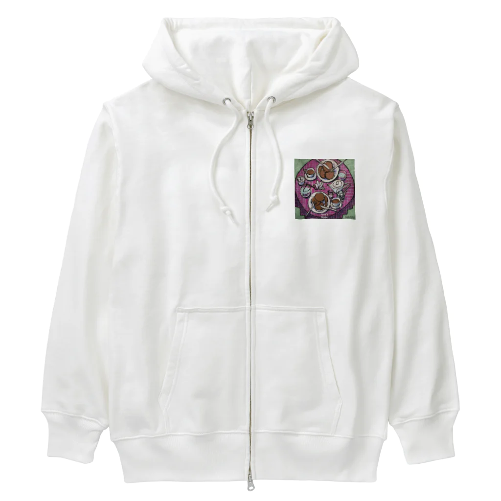 HAYATO-TのEarly spring lunch Heavyweight Zip Hoodie