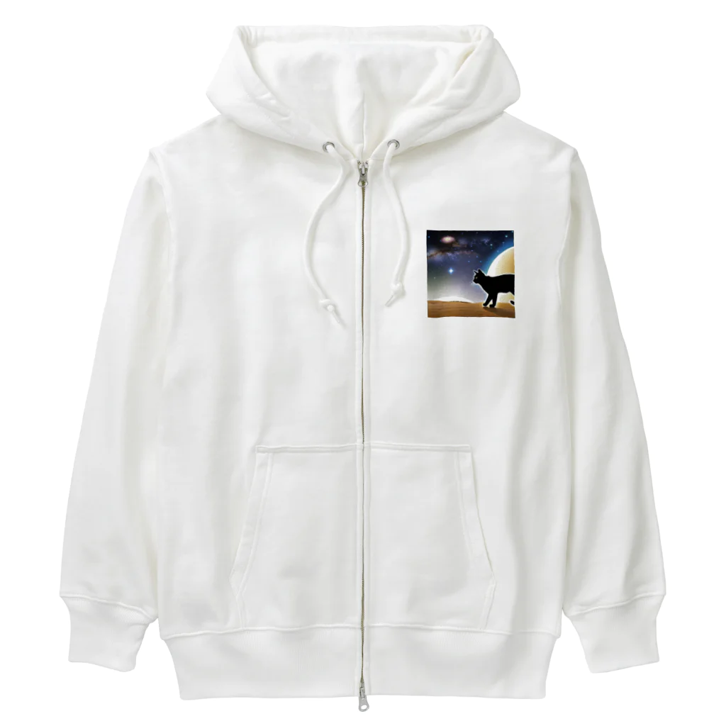 genki-cyatoの火星猫 Heavyweight Zip Hoodie