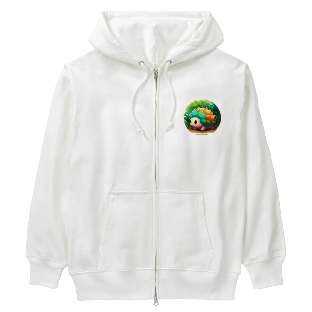 HariShainのHariShain - ハリネズミとカメのハイブリッド Heavyweight Zip Hoodie