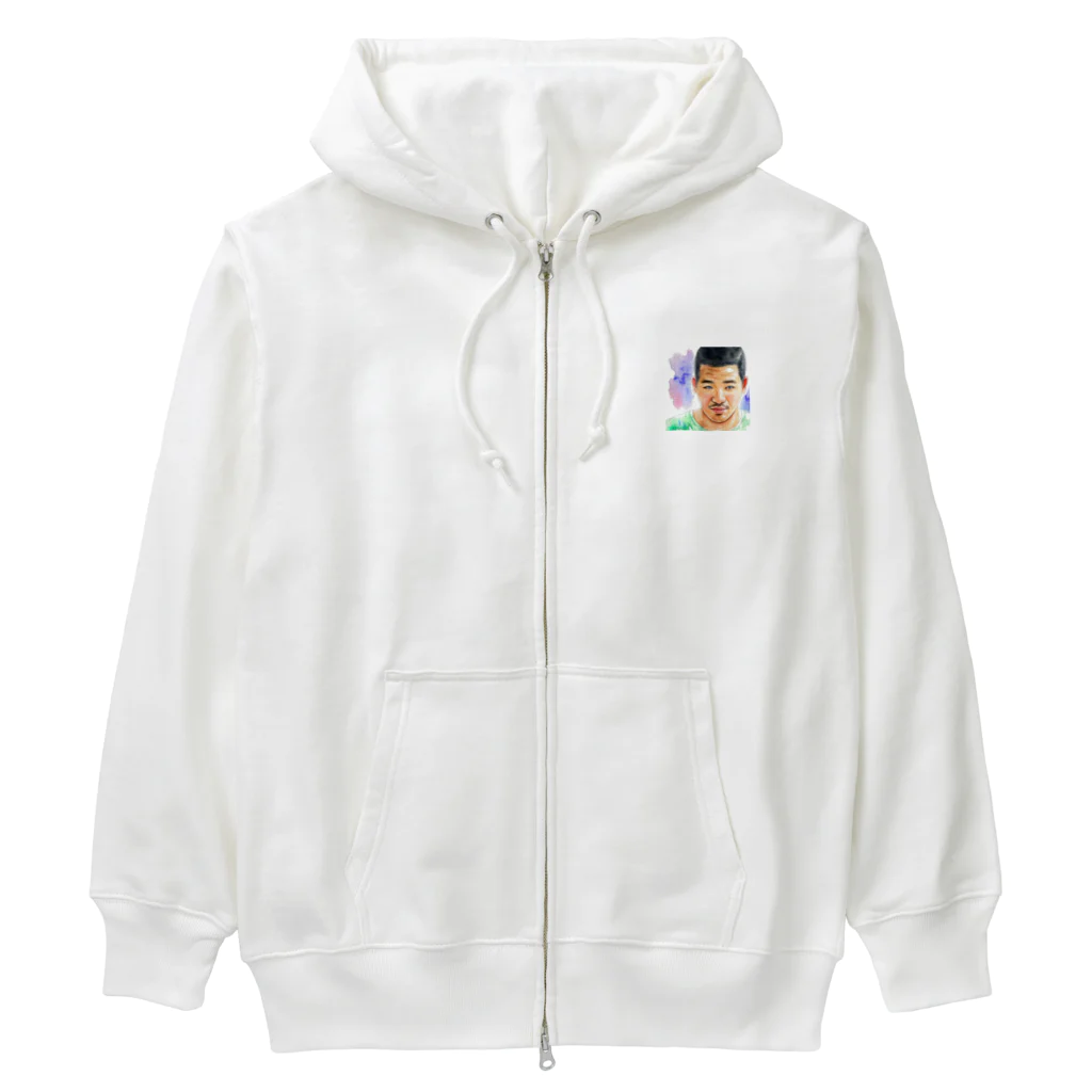 たくちゃんのアトリエのお笑い　たくちゃん Heavyweight Zip Hoodie