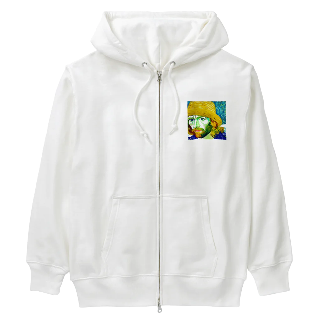 ラクダッピーのカードコバーン　ゴッホの世界へ Heavyweight Zip Hoodie