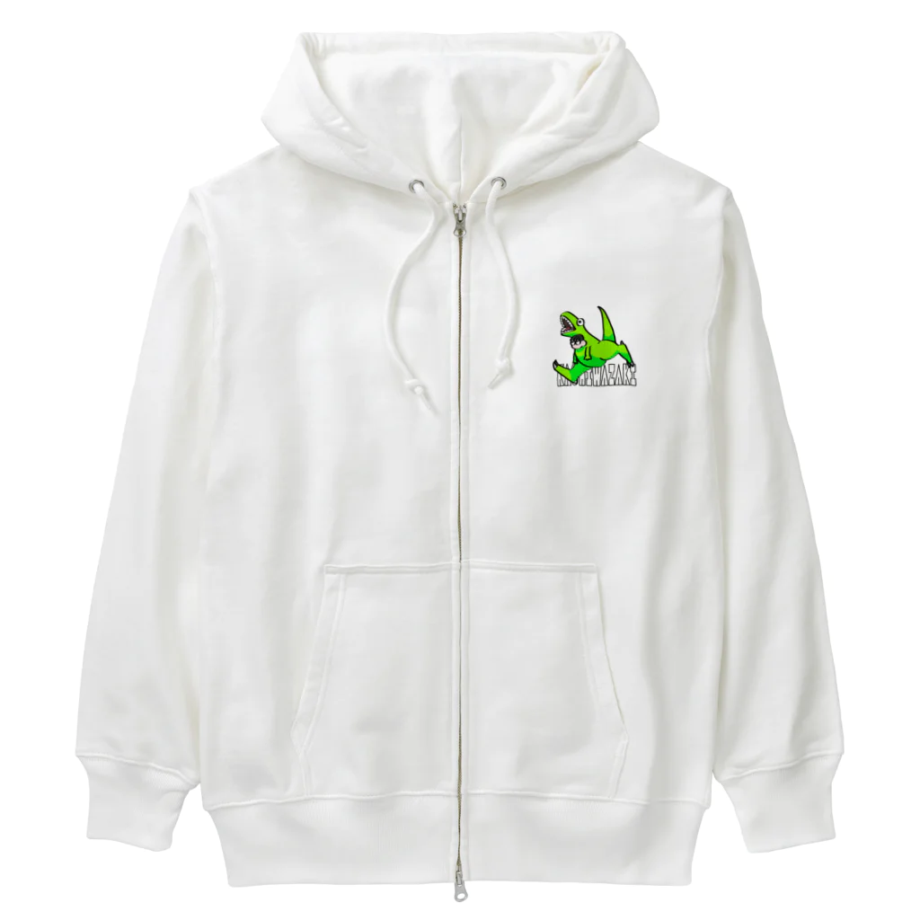 ティラノサウルスレースin柏崎のエナジーカラーティラノ Heavyweight Zip Hoodie