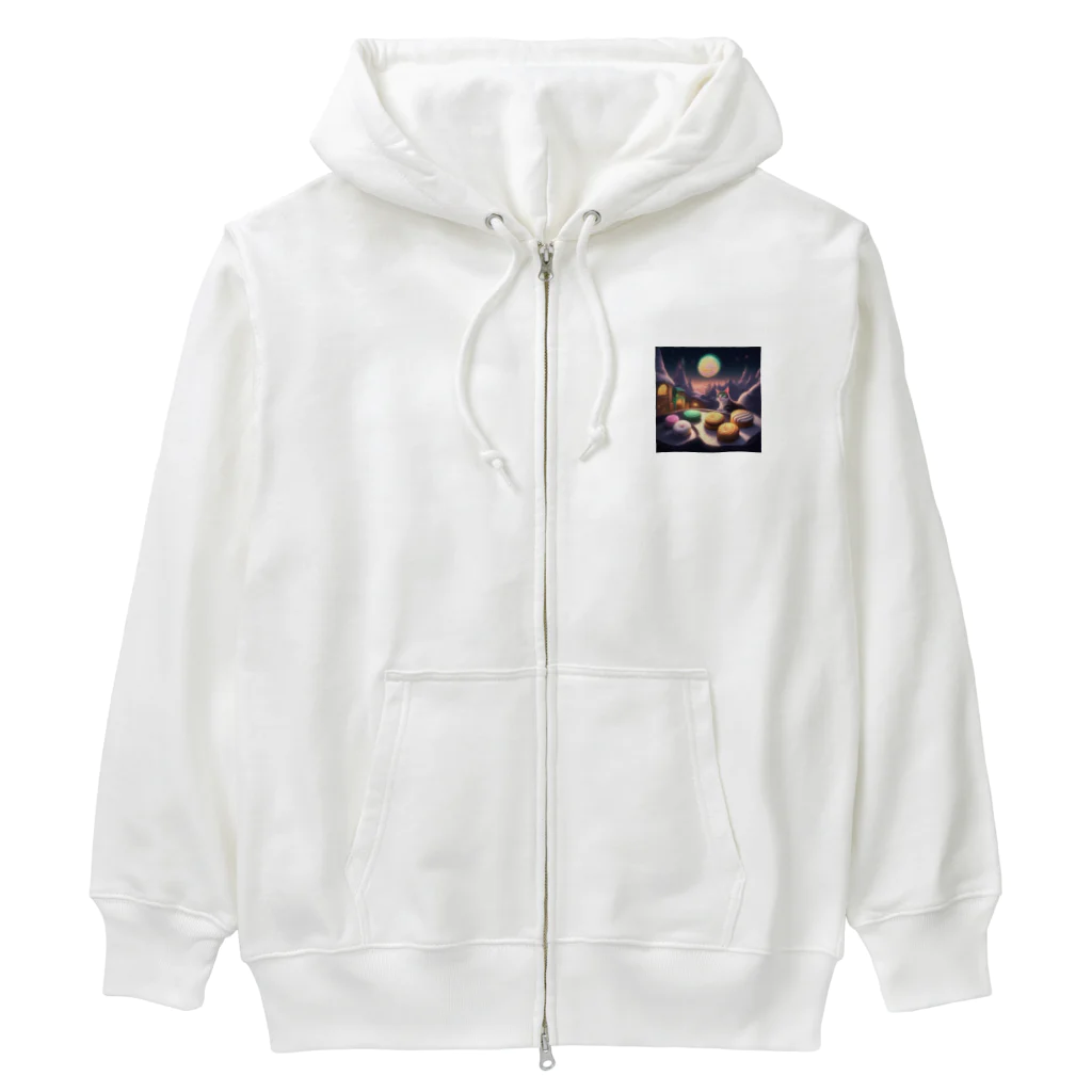 san333333333のNeko Sweets Heavyweight Zip Hoodie