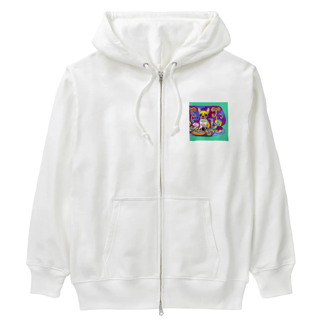 チワワ愛好家ショップのクッキー王国の謎☆チワワの異次元冒険 Heavyweight Zip Hoodie