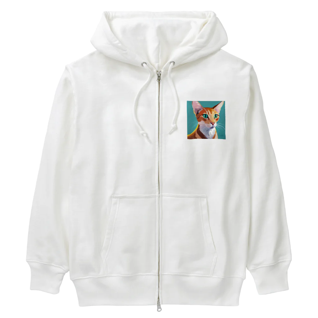 Satochuのオリエンタルショートヘア Heavyweight Zip Hoodie