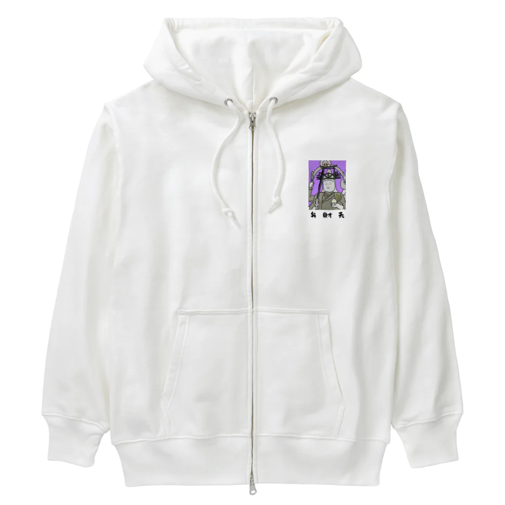 kazu_gの弁財天（切抜きロゴ/淡色グッズ用） Heavyweight Zip Hoodie