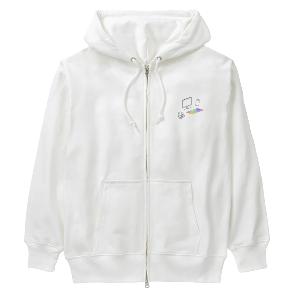 織　ShikiのPCゲーム Heavyweight Zip Hoodie