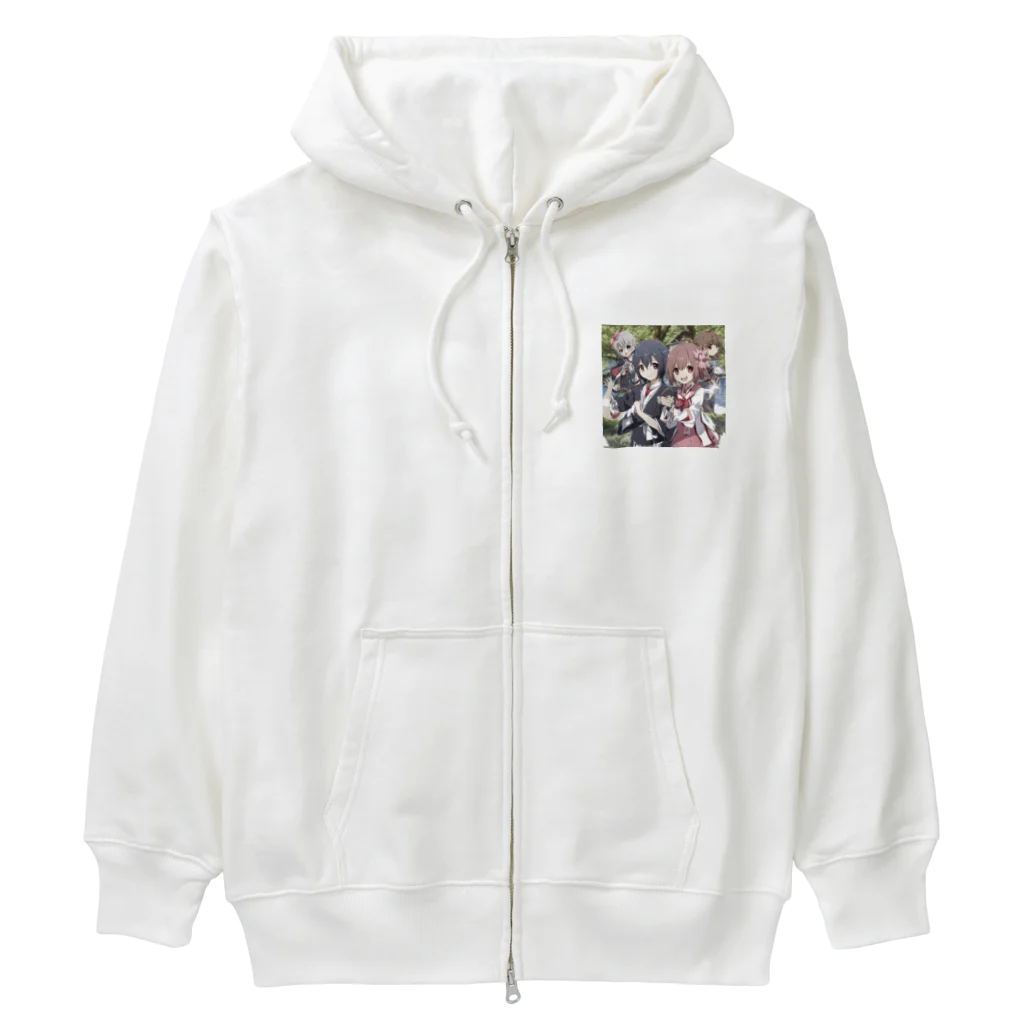 wonderのハイスクール萌え女子 Heavyweight Zip Hoodie