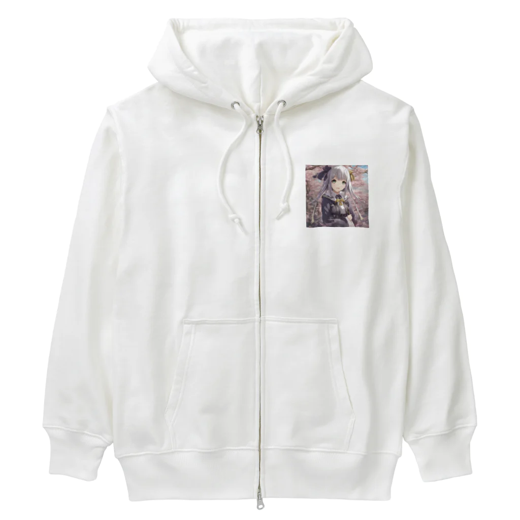 wonderのスクール萌え女子 Heavyweight Zip Hoodie