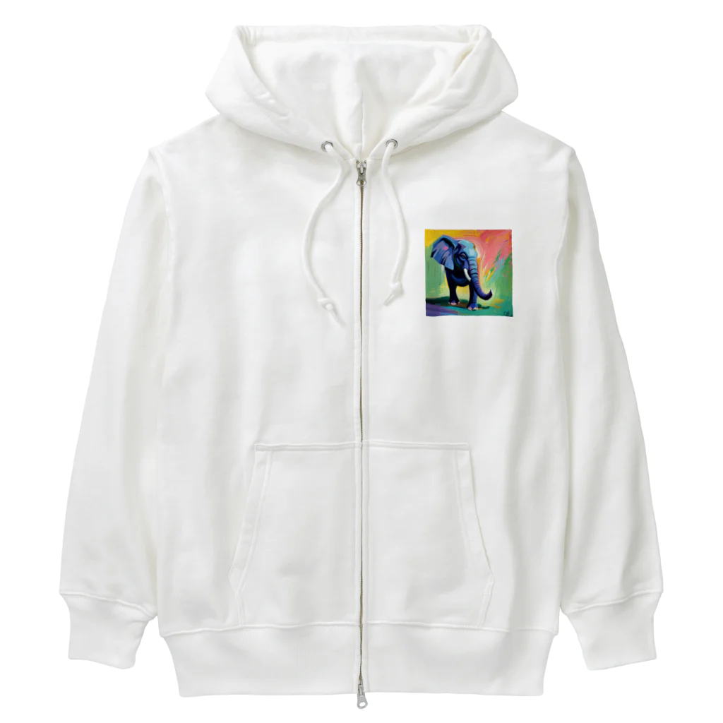 Taiwan_CreatorのOne Elephant Heavyweight Zip Hoodie