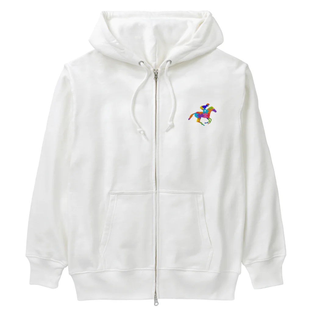 mumusのうま　jigsaw puzzle Heavyweight Zip Hoodie