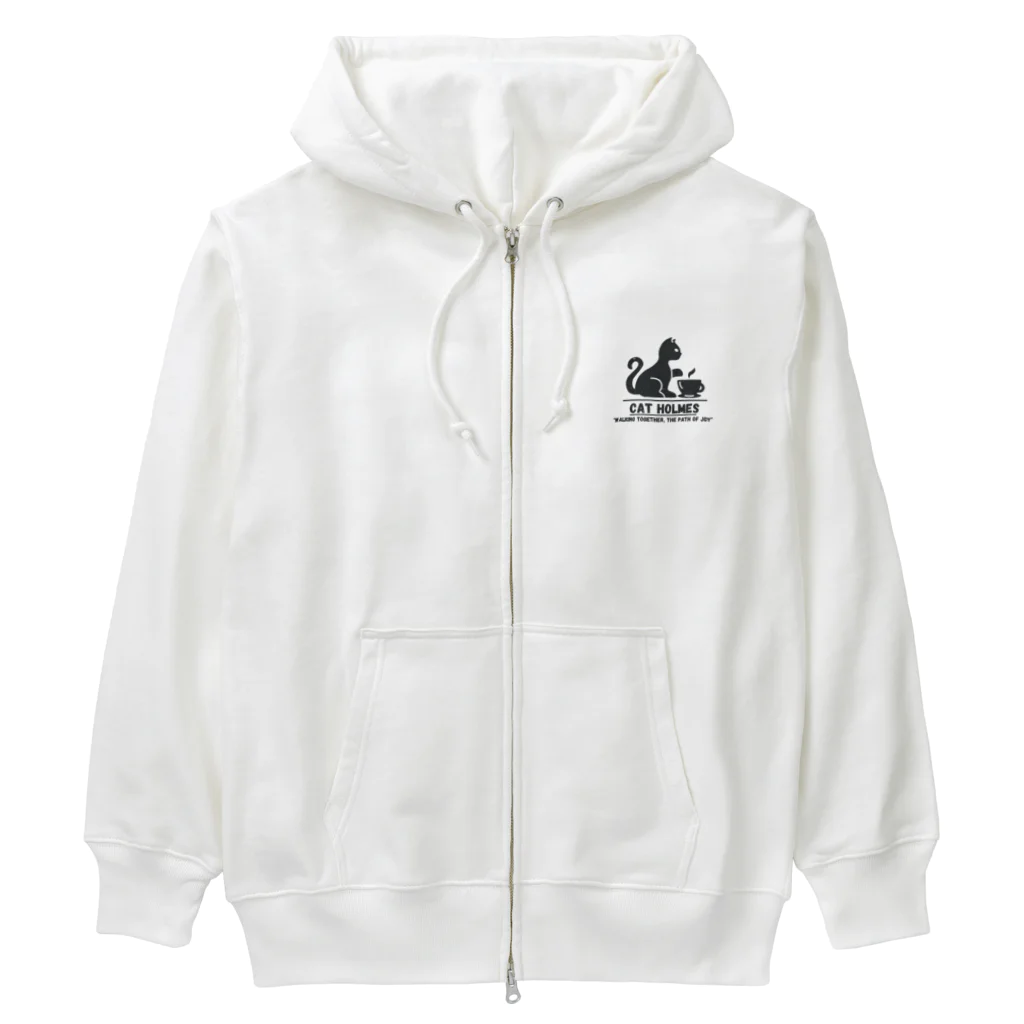  cat Holmesのdaily life at home Heavyweight Zip Hoodie