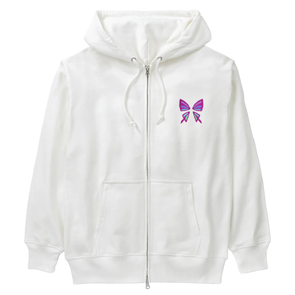 ReeYoのチョウチョ柄B Heavyweight Zip Hoodie