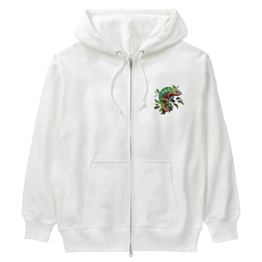 miraikunの七色カメレオン Heavyweight Zip Hoodie