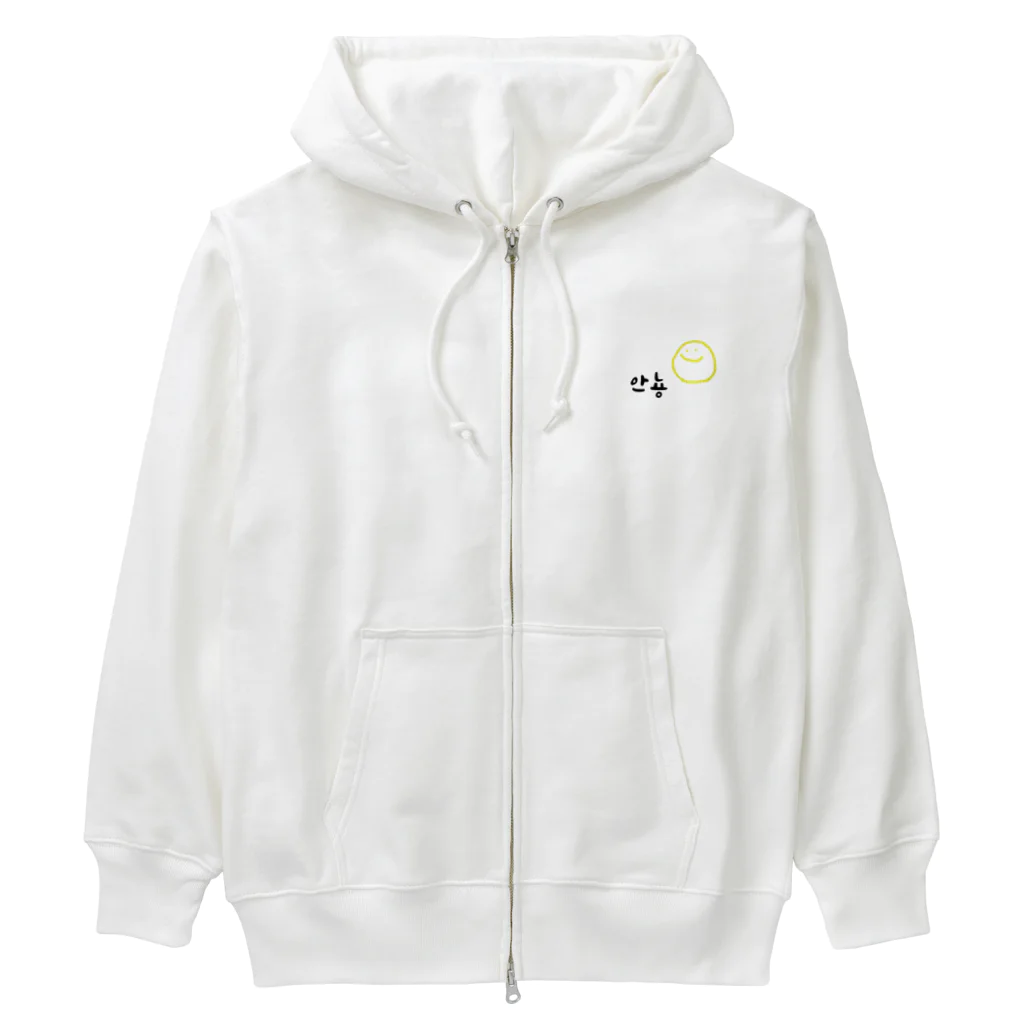 m31oのにこにこあんにょーん Heavyweight Zip Hoodie