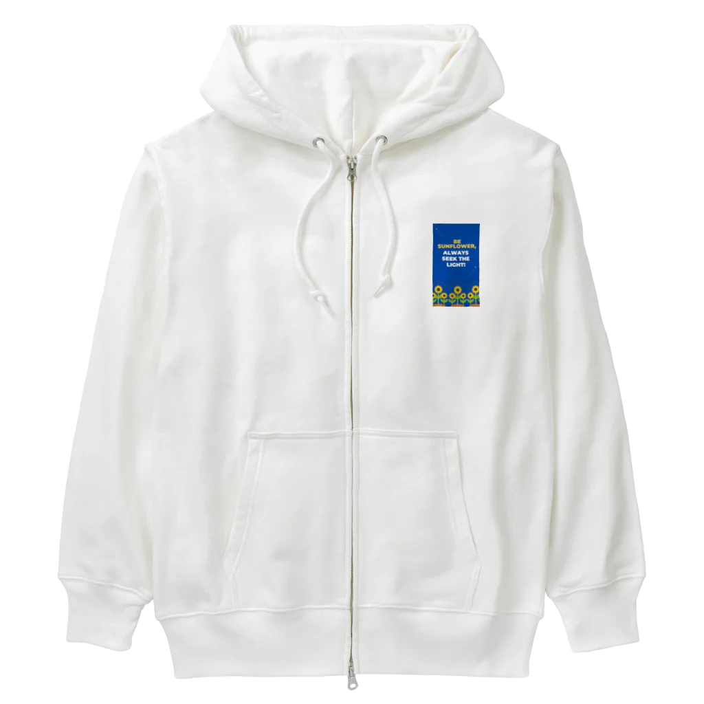 fukusenbeyのサンフラワー  クール Heavyweight Zip Hoodie