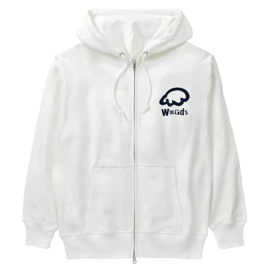 clumsyのwords Heavyweight Zip Hoodie