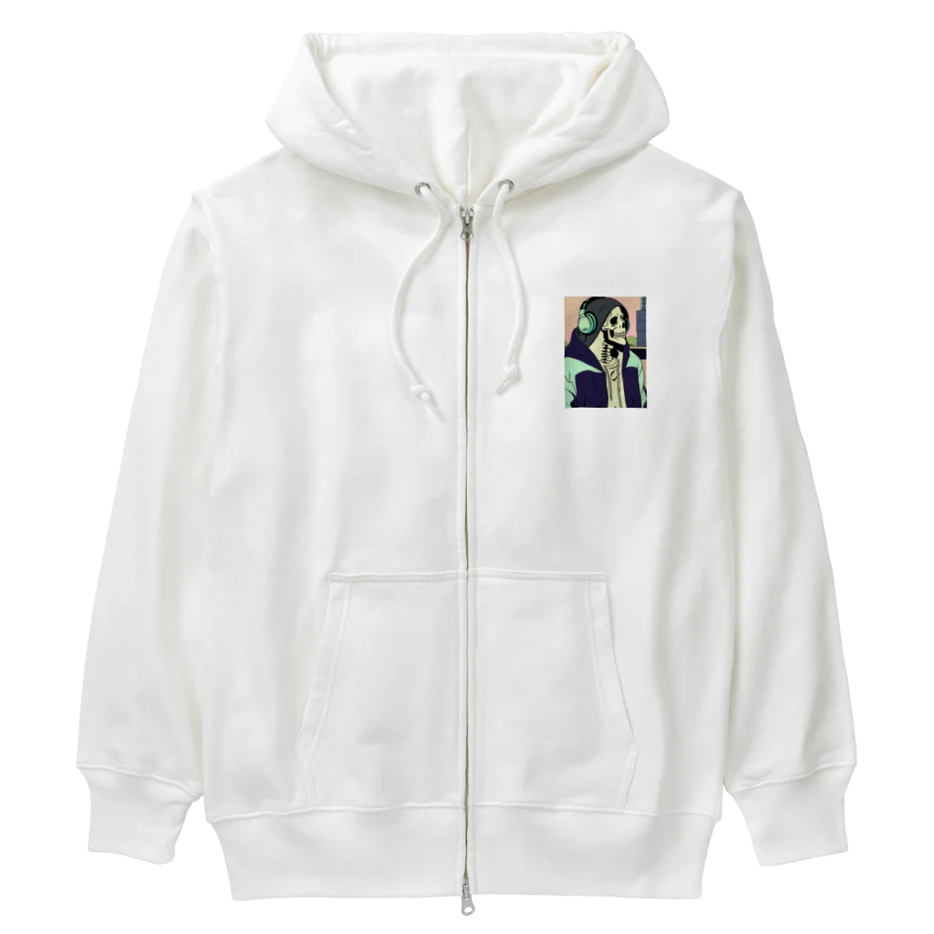 Mohananndaのおしゃれなガイコツ Heavyweight Zip Hoodie