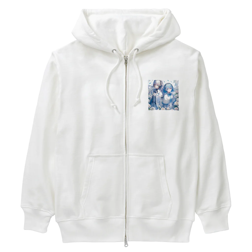 Sesilionのハーモニック・ブルーム Heavyweight Zip Hoodie