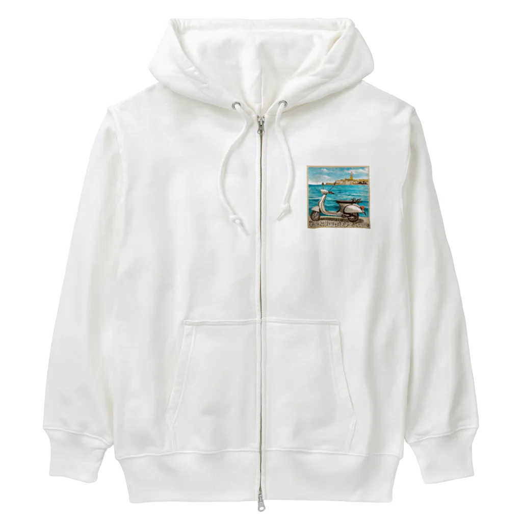 takotakoの原動付き自転車 Heavyweight Zip Hoodie