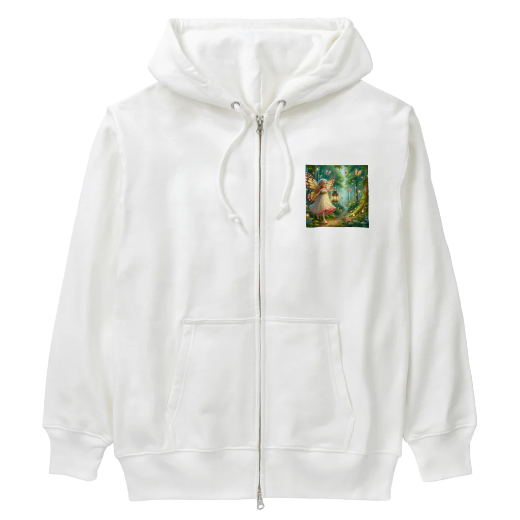 uyuyoshieの妖精　女の子 Heavyweight Zip Hoodie