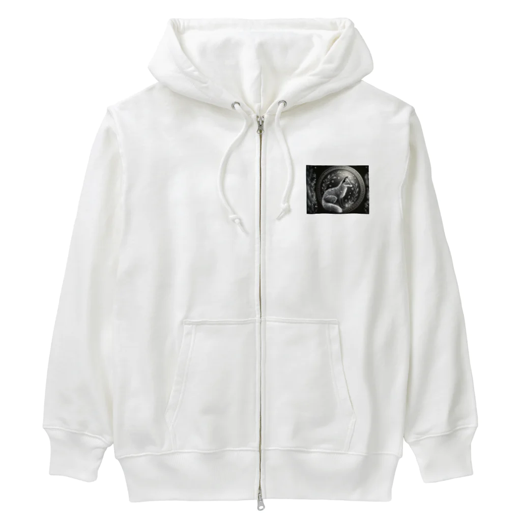 Shihiroのギンギツネのコイン Heavyweight Zip Hoodie