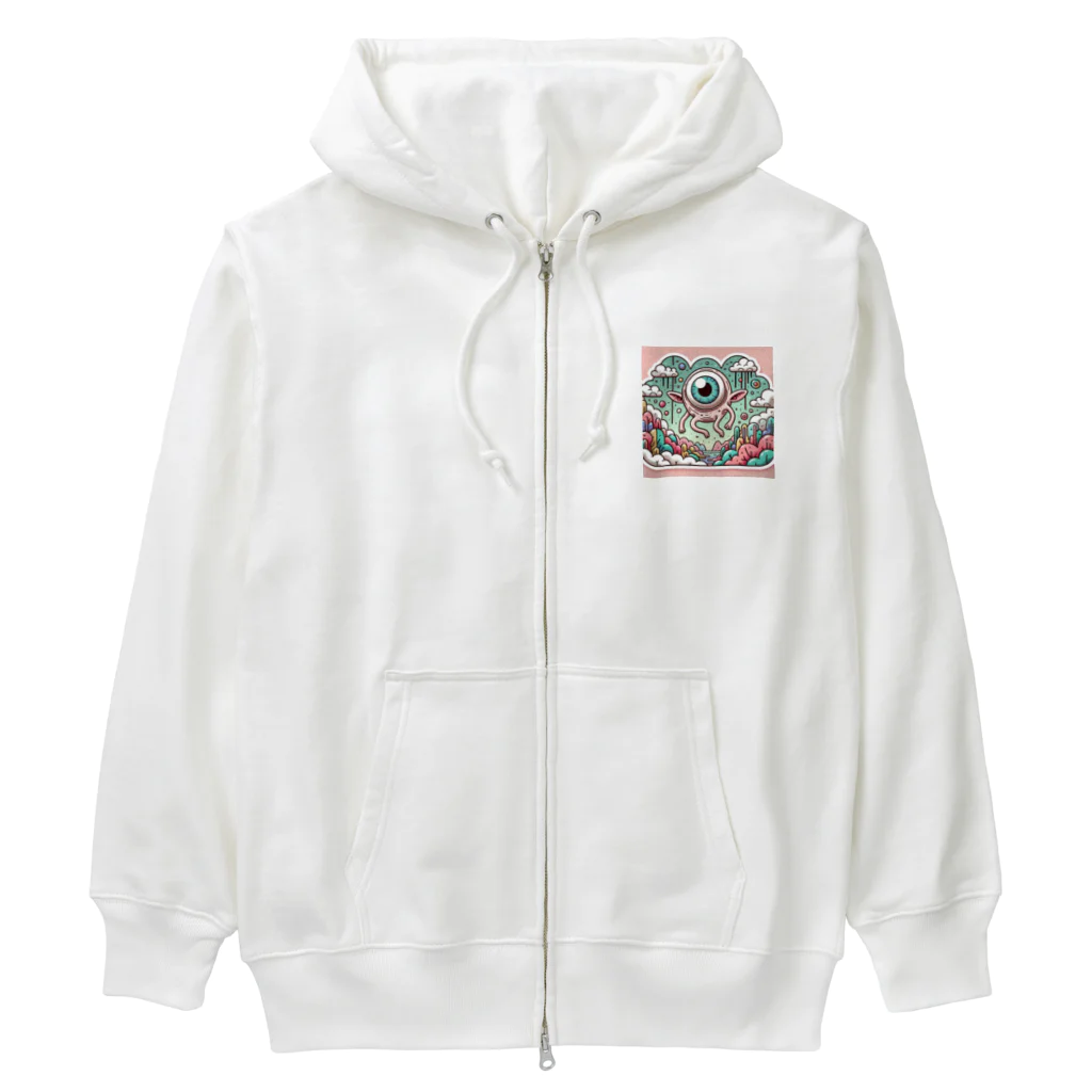 ketaketaのメルヘン怪物i【個性的】【カラフル】 Heavyweight Zip Hoodie