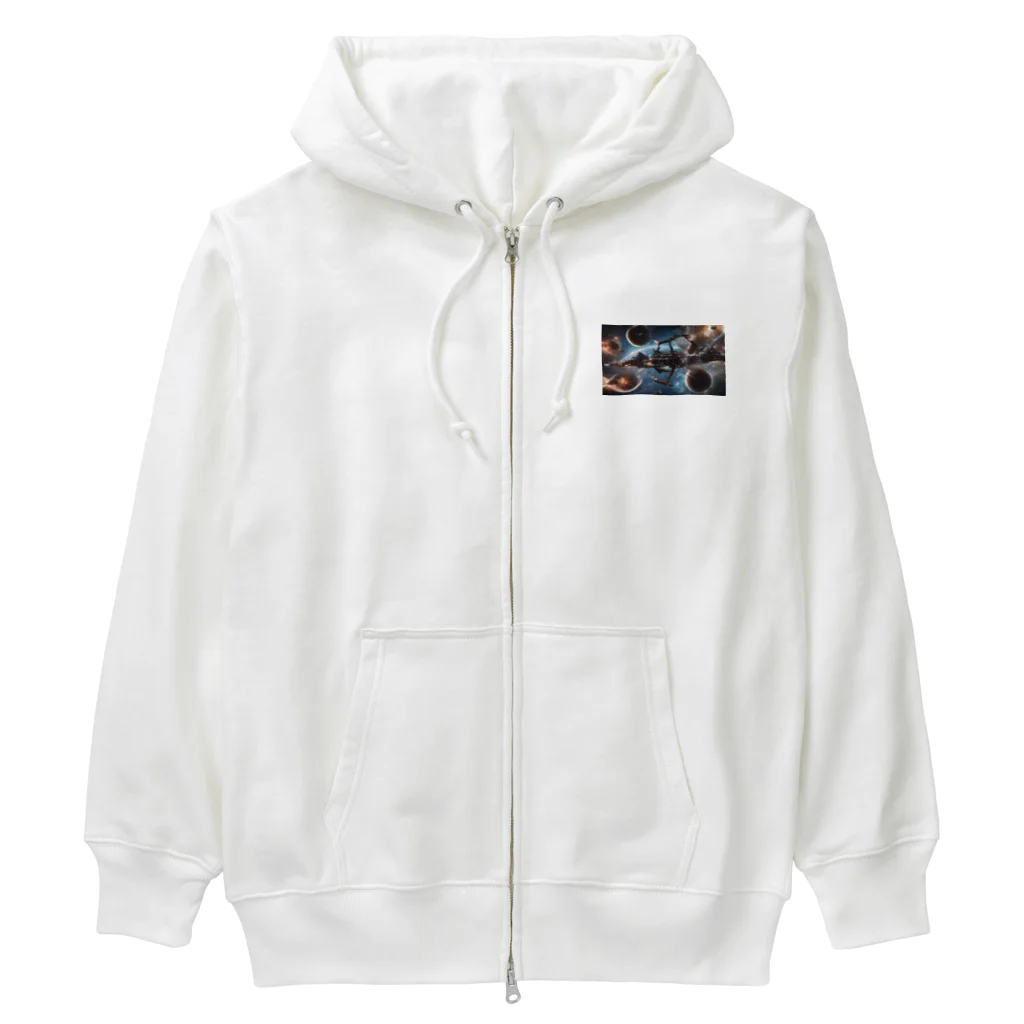 Satoshi27のスペース空間 Heavyweight Zip Hoodie