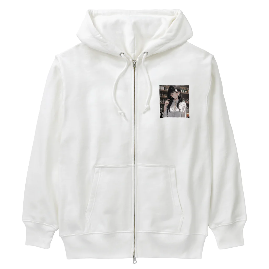 sgt-chikaraの女性バーテンダー Heavyweight Zip Hoodie