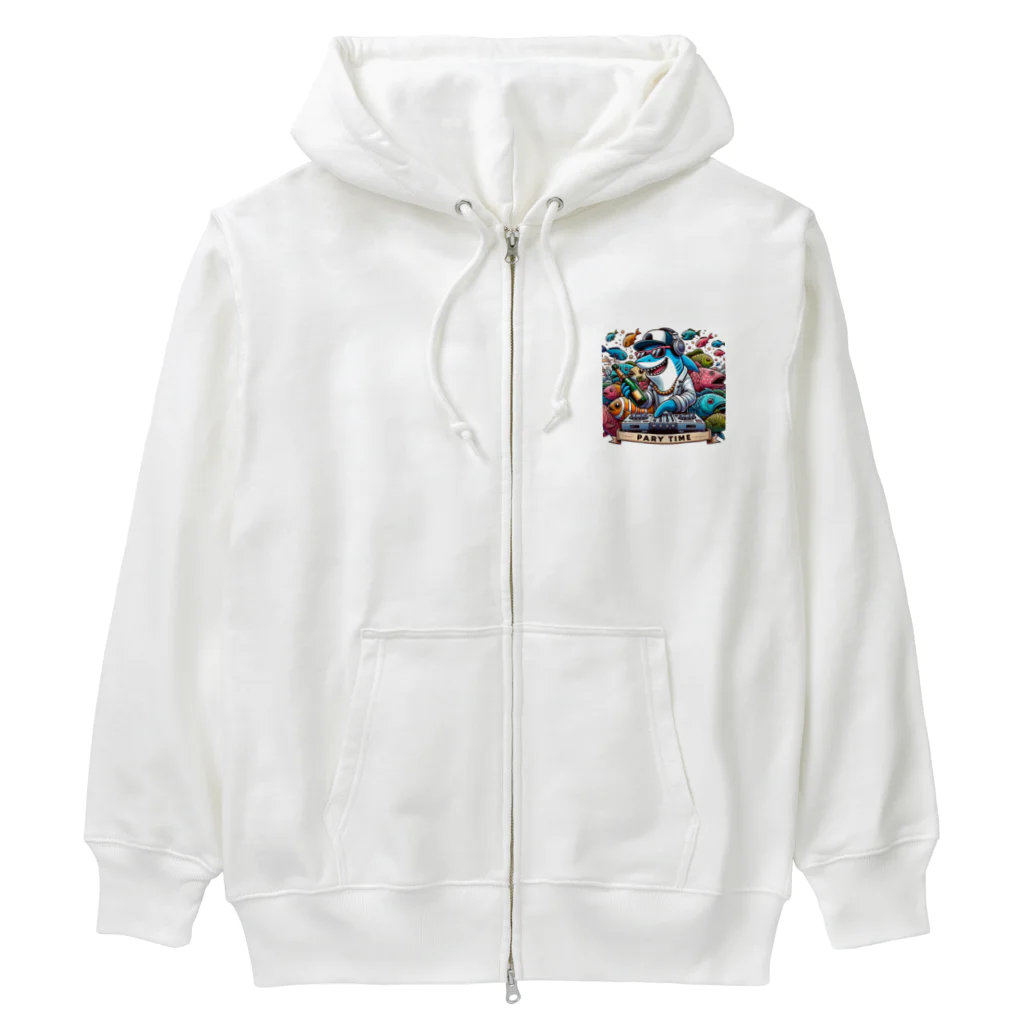 DJシャークのDJシャーク(PARY TIME) Heavyweight Zip Hoodie