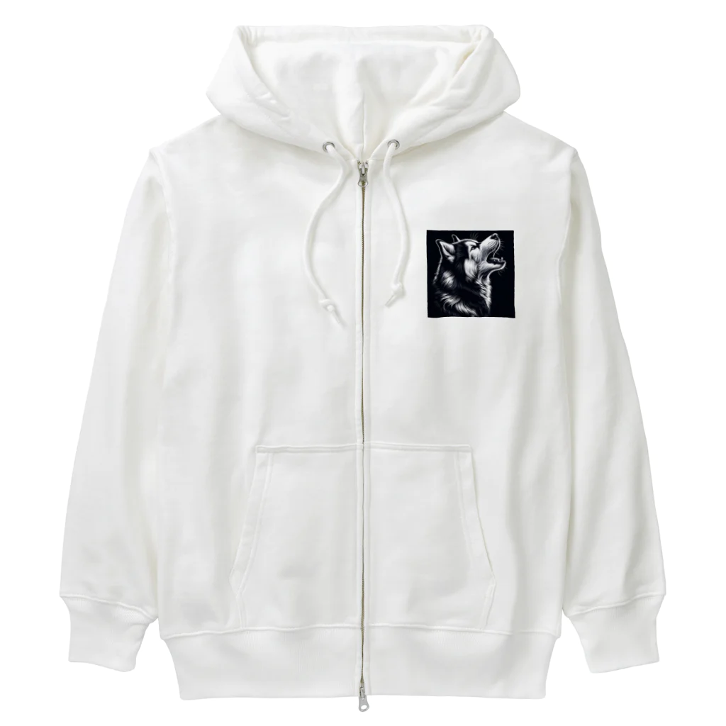 calcium369のシベリアン・ハスキー Heavyweight Zip Hoodie