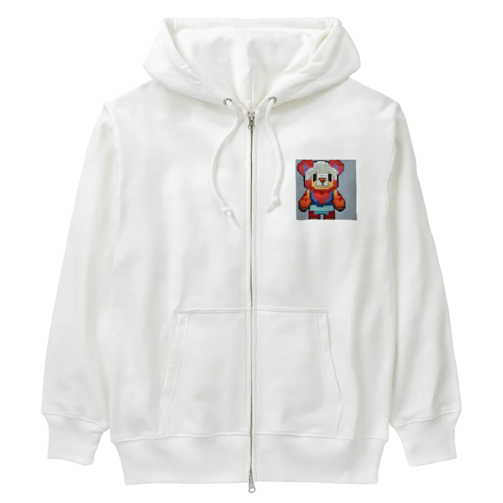 koba777のドット絵ワンゲニベスト Heavyweight Zip Hoodie