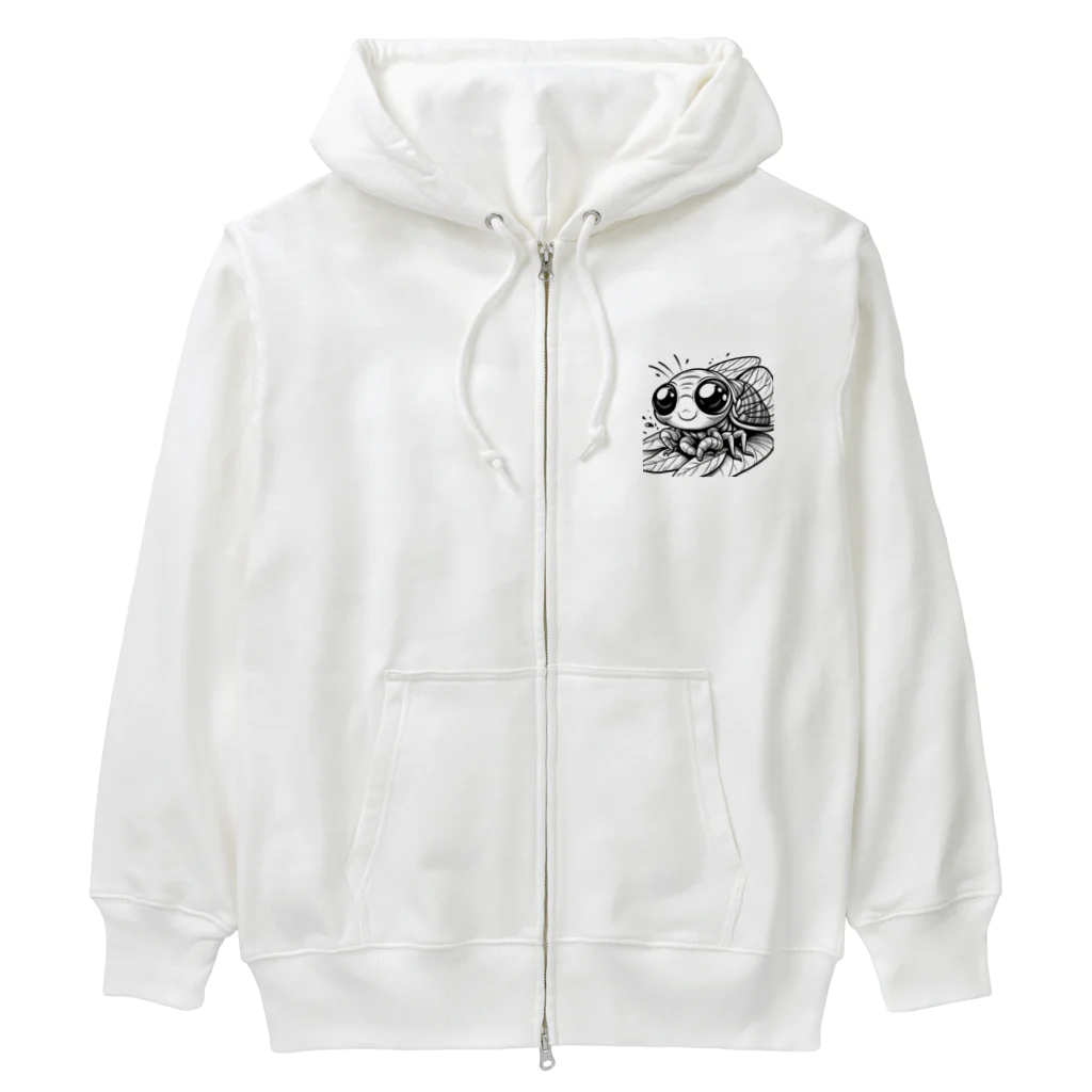 tomokazunagataのセミくん Heavyweight Zip Hoodie