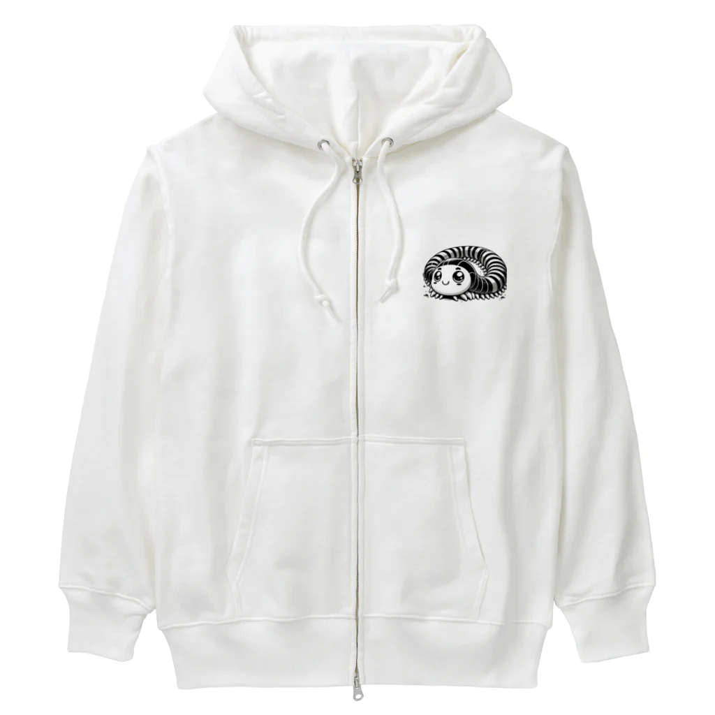 tomokazunagataのムカデ君 Heavyweight Zip Hoodie