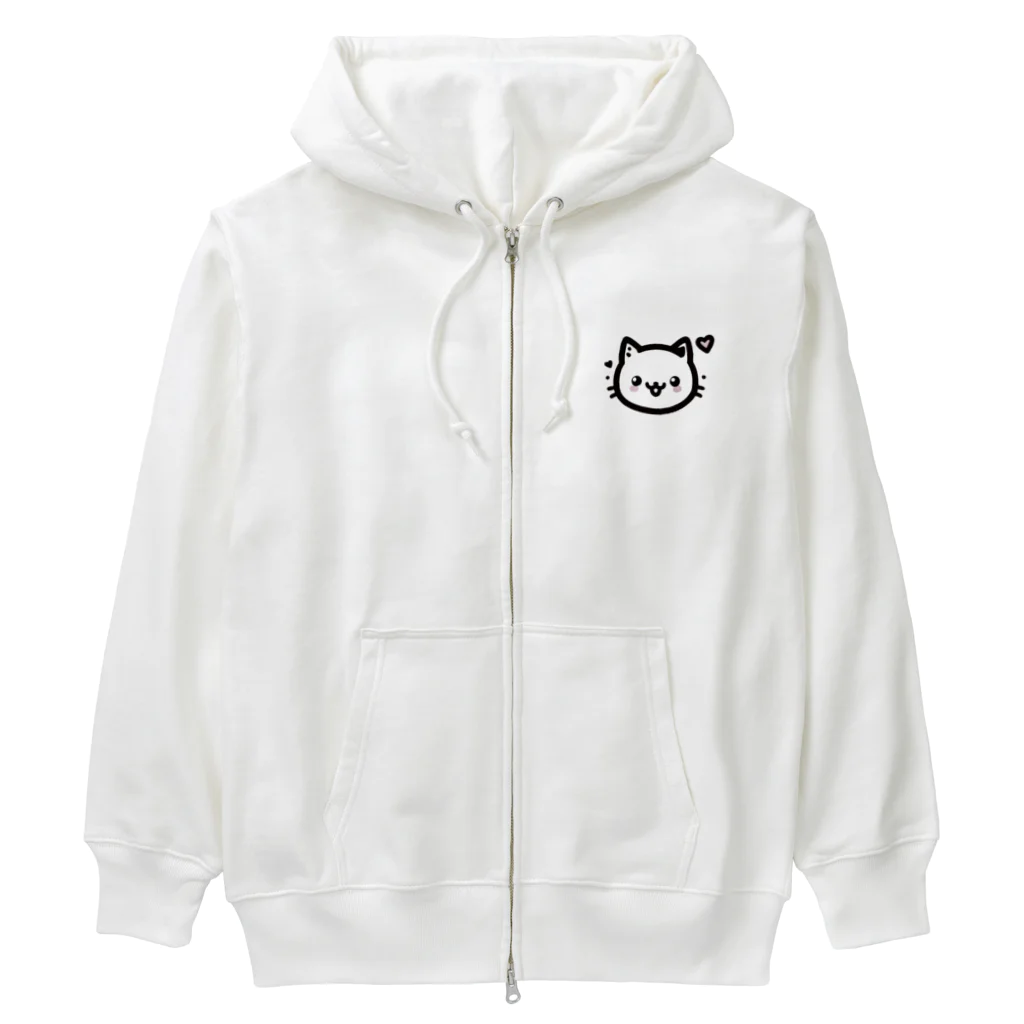 終わらない夢🌈の可愛いにゃんこ🐱💞 Heavyweight Zip Hoodie