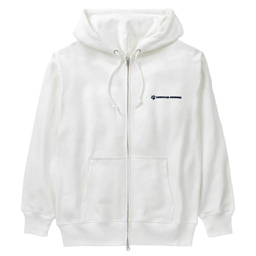 Kalytero グッズ制作部のPCクラッシャー猫 Heavyweight Zip Hoodie