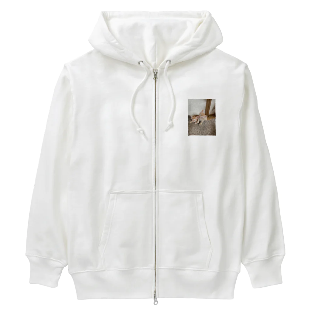 ANAROGUの可愛い猫 Heavyweight Zip Hoodie