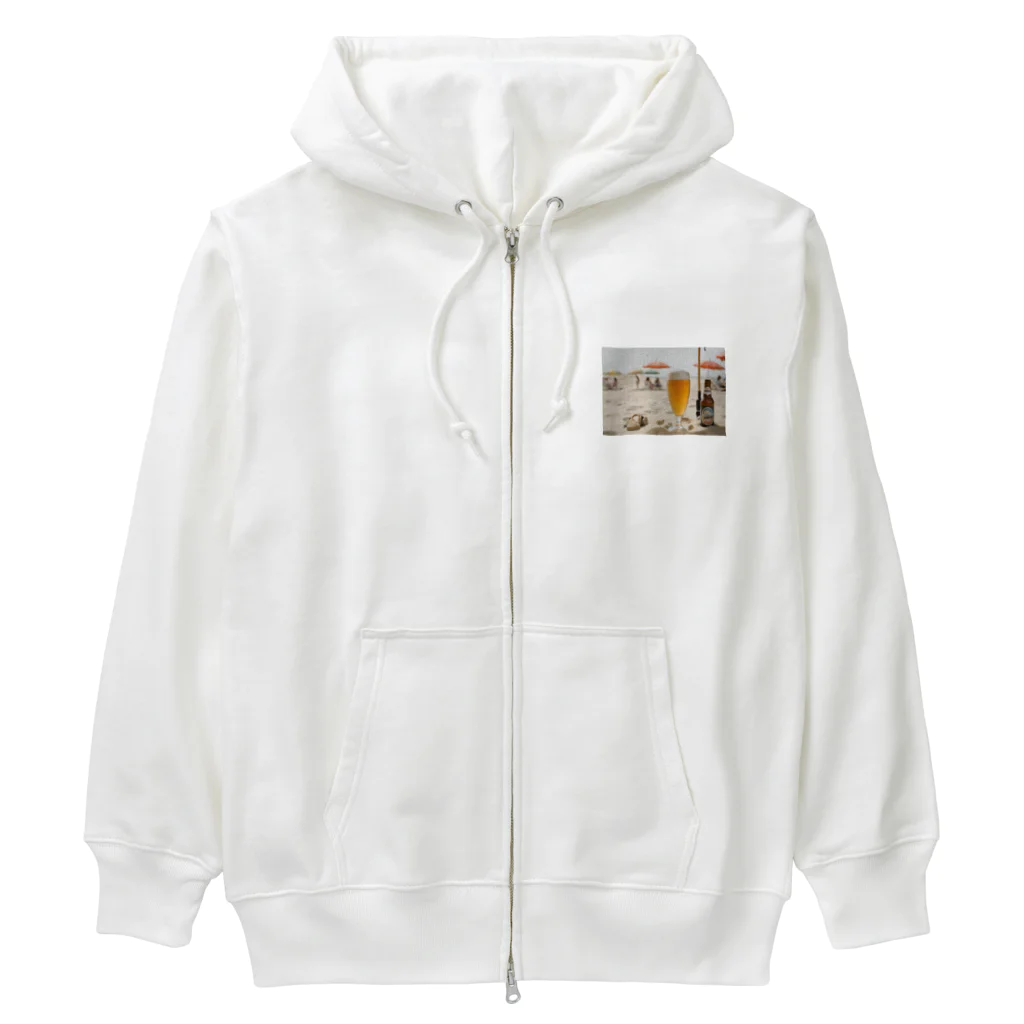 BBQ---のsouthern island beer2 Heavyweight Zip Hoodie