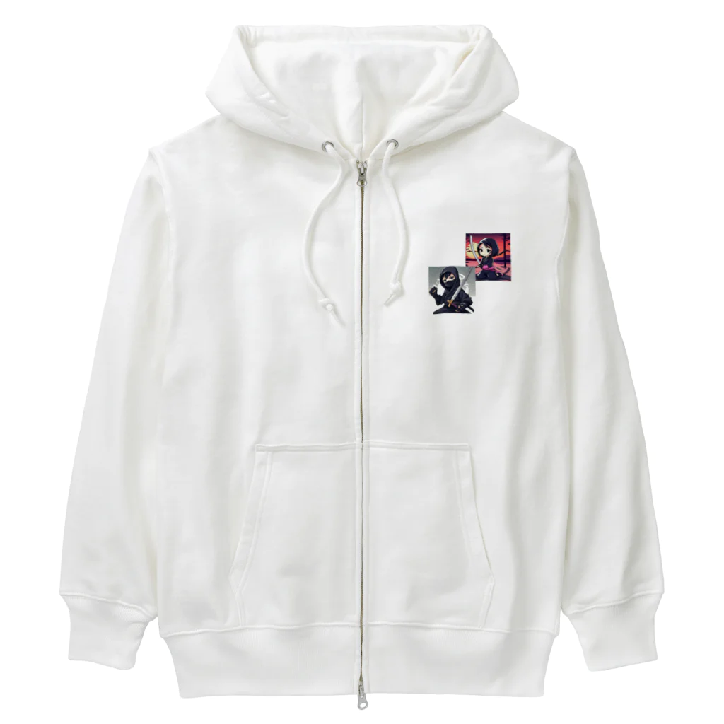 tyak35の忍者　くのいち Heavyweight Zip Hoodie