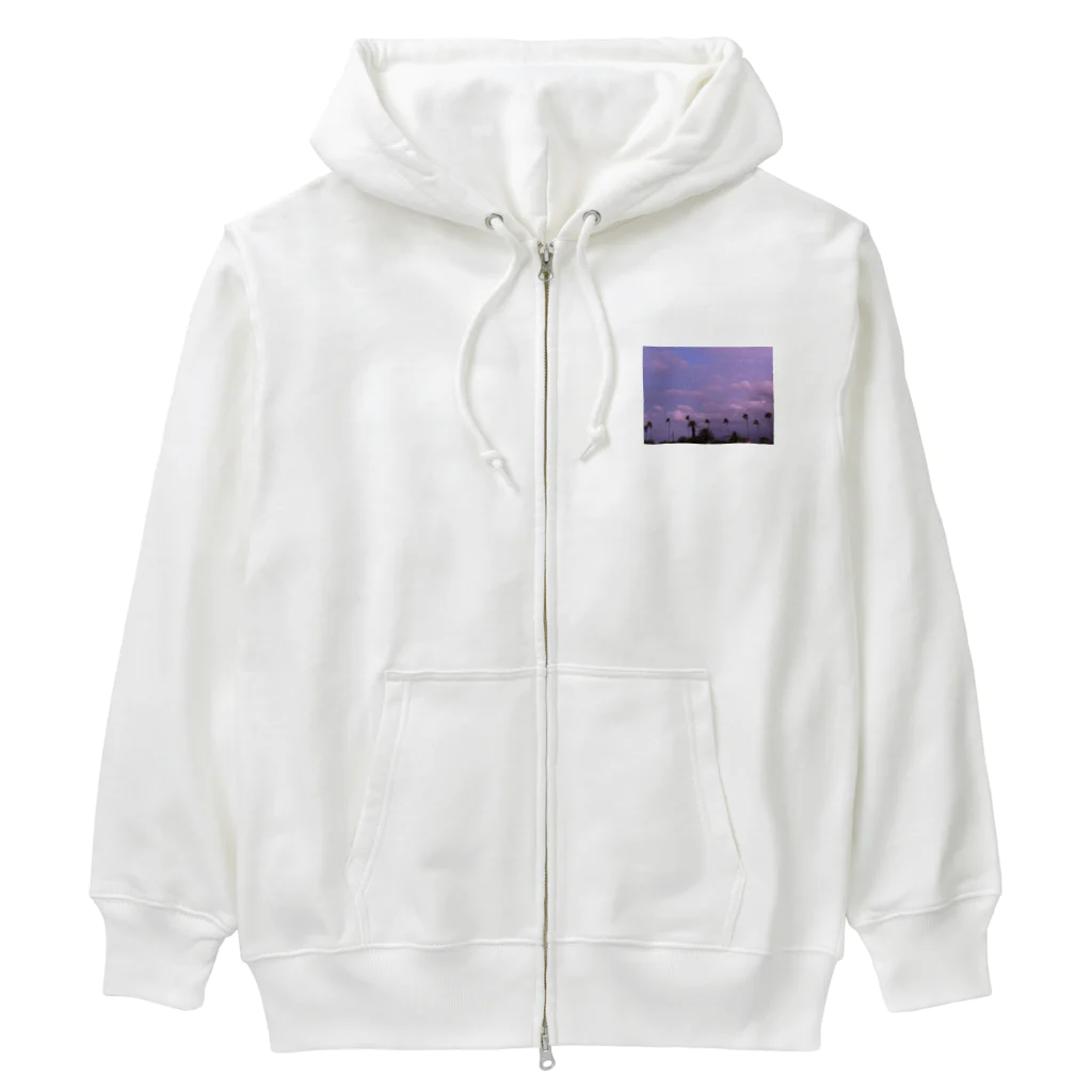 玉手箱の南国の冬空 Heavyweight Zip Hoodie