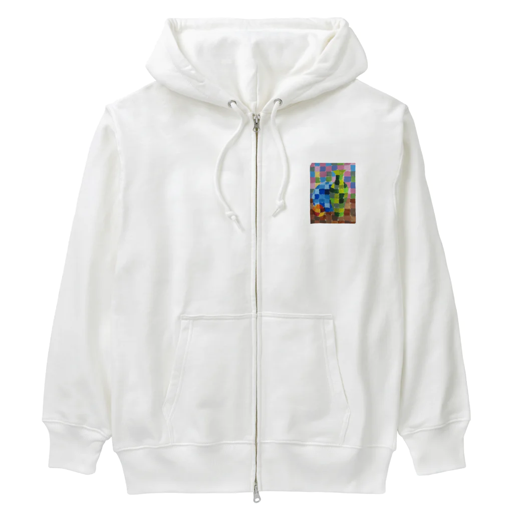 rituhouのカラフルグリッド・コレクション Heavyweight Zip Hoodie