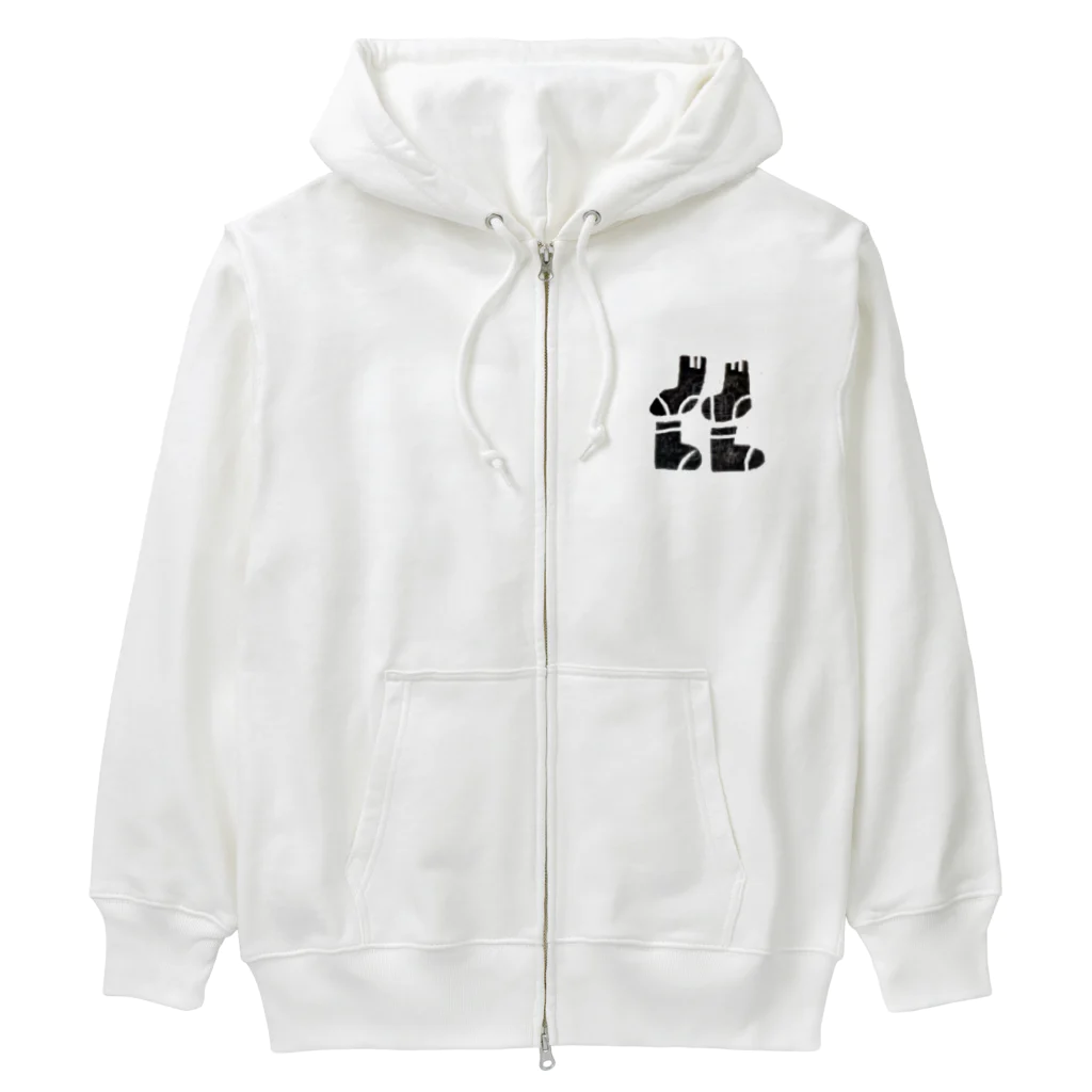 ツメサキの世界のくつした Heavyweight Zip Hoodie