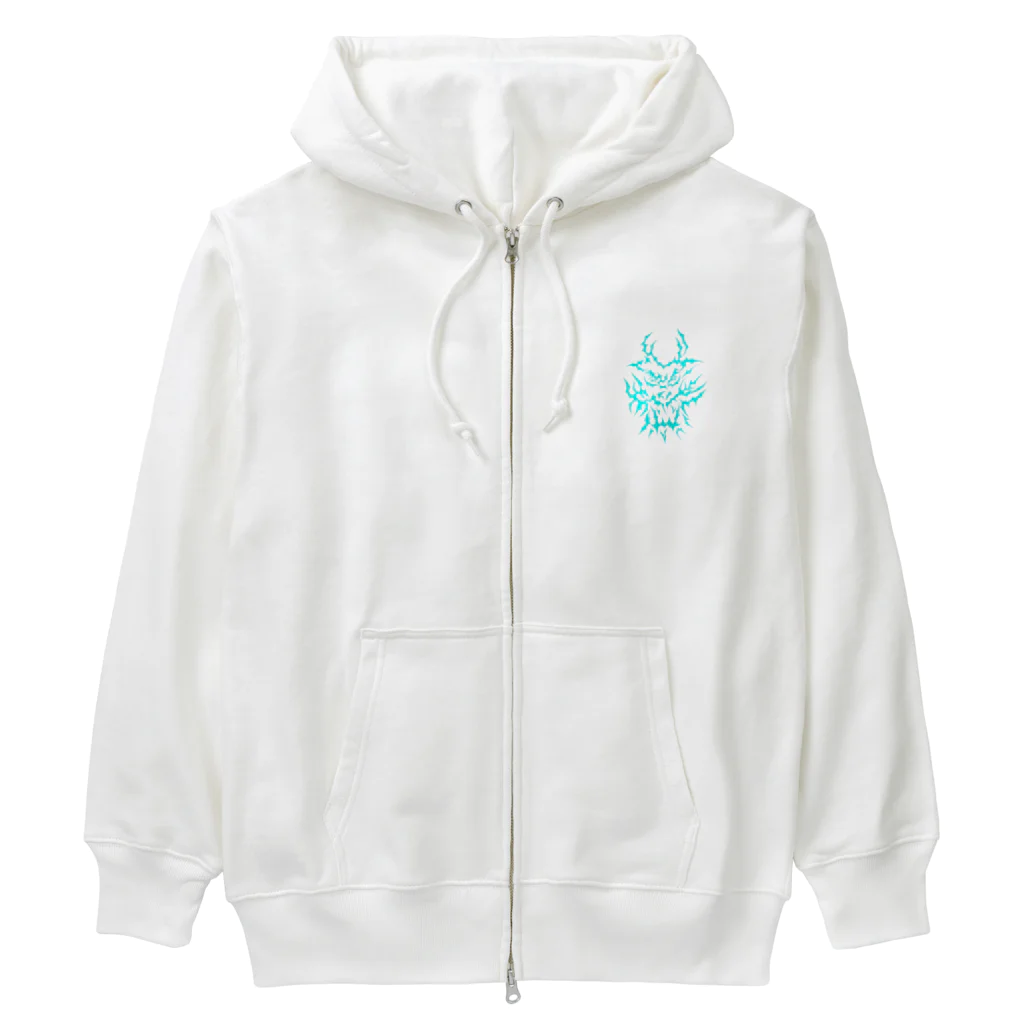 電光石火愚羅符威駆の電光石火龍 Heavyweight Zip Hoodie