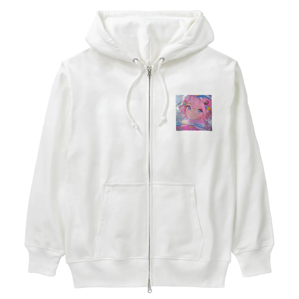 ぶーたんの雨音の中 Heavyweight Zip Hoodie